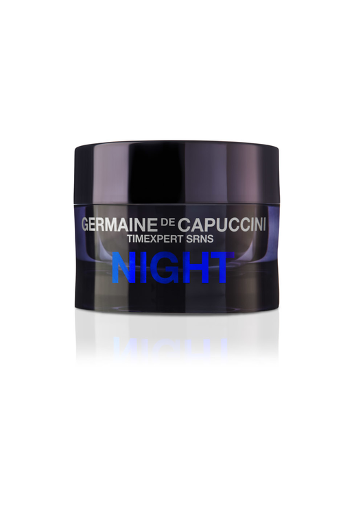 Germaine de Capuccini Timexpert SRNS Night repair cream in elegant dark blue jar