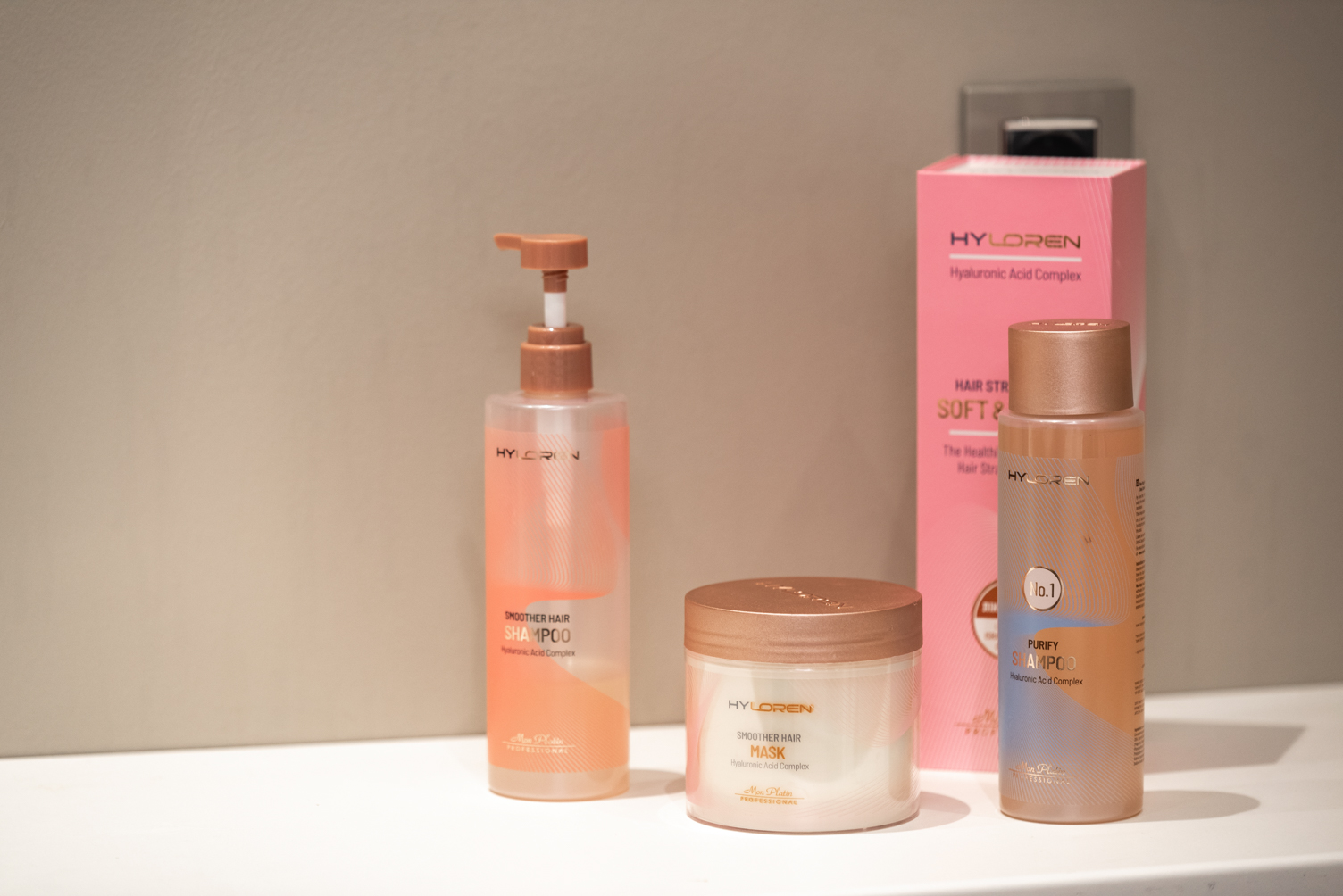 Hy Loren professional hair care products with hyaluronic acid complex