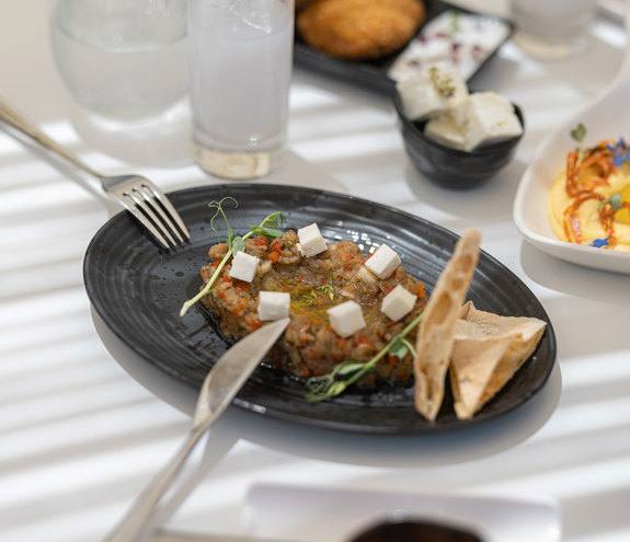 Close-up of a dish of the restaurant