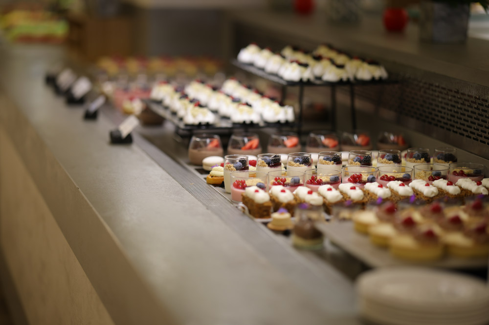 Kritamo restaurant dessert buffet featuring lot's of sweets