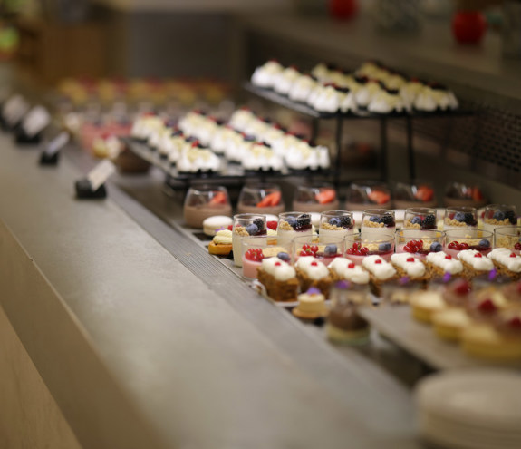 Kritamo restaurant dessert buffet featuring lot's of sweets