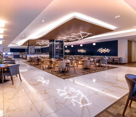 Kritamo Restaurant central interior sitting area