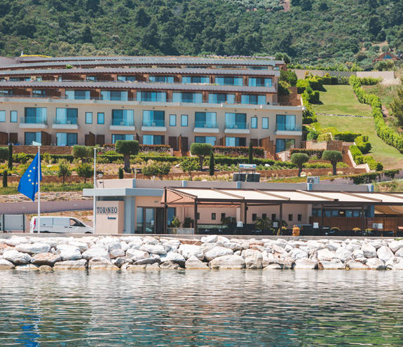 Toroneo Restaurant view from the pier