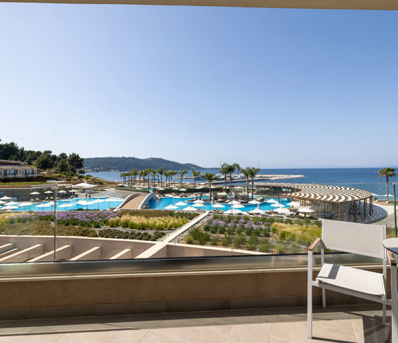 Deluxe Sea View balcony and view